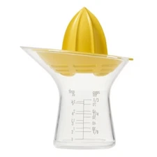 OXO Small Citrus Reamer: Yellow Plastic Juicer,  5" Height, 3.6" Width & Depth