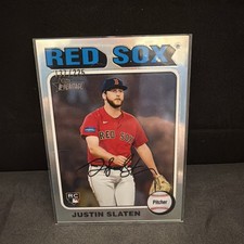 2024 Topps Heritage High Number - SP Justin Slaten #721 Chrome /225