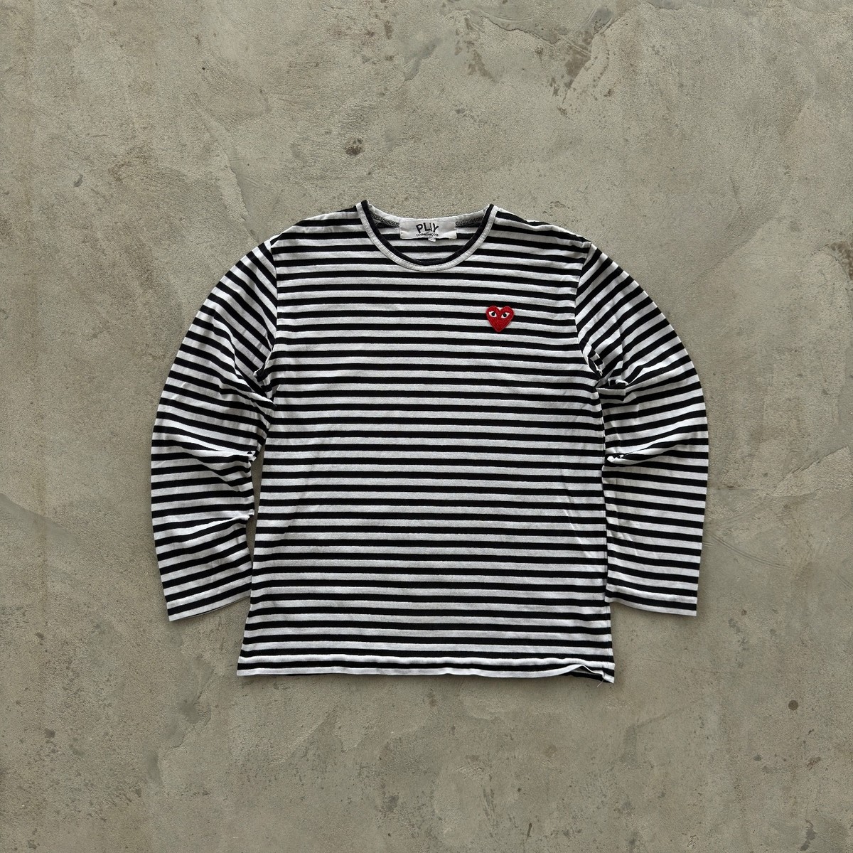 Vintage 90s Comme Des Garcons Striped LongSleeve Tee Shirt Size L