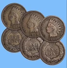 1859-1909 CIRCULATED FULL DATE ~ Indian Head Cent Penny GOOD / VERY GOOD Coin