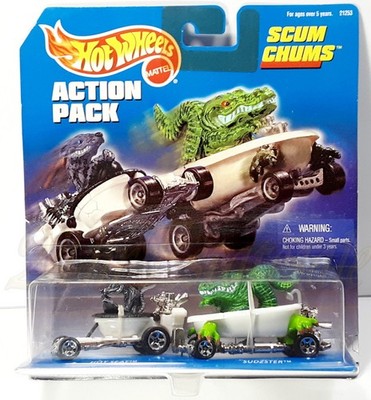 HOT WHEELS SUPER RARE SCUM CHUMS 98 ACTION PACK HOT SEAT SUDZSTER  ITOUT!