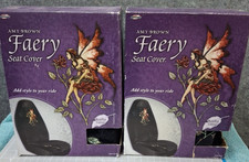 Amy Brown Faery Fairy Car Bucket Seat Cover - Rose Red Set Of 2 Open Box