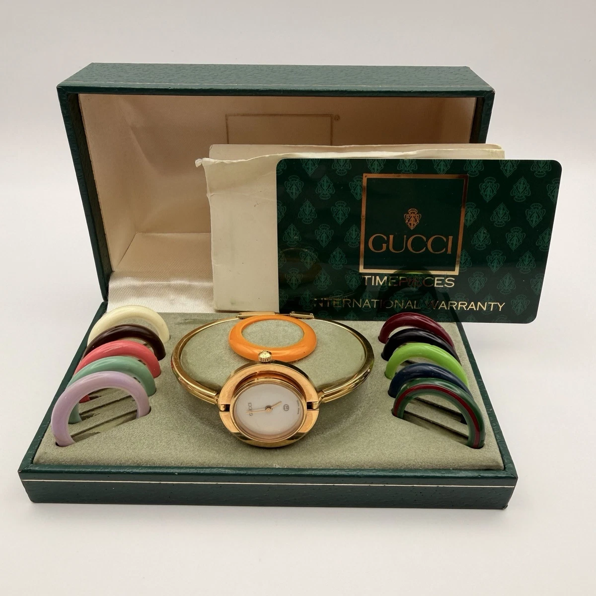 Gucci 1100 Round Bangle Wristwatches for sale | eBay