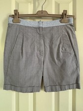 Brunello Cucinelli Women  s Monili Trim Cotton Shorts Sz 38