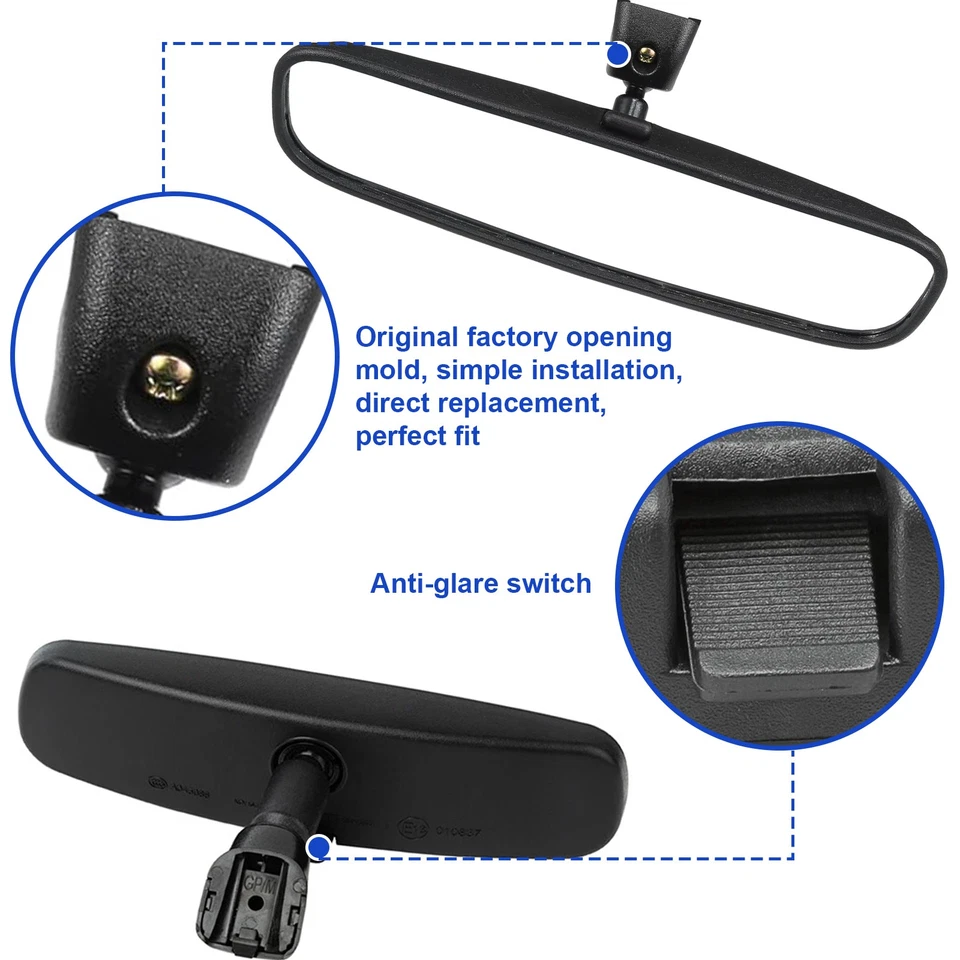 Interior Rear View Mirror For Hyundai Sonata Accent Tucson Elantra Veloster - Imagem 4 de 4