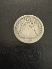 1863 S Seated Liberty Half Dime
