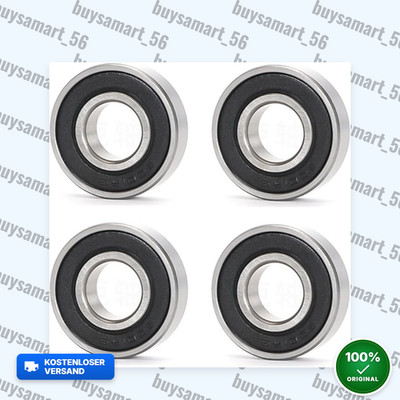 4x Premium Edelstahl Kugellager 6001RS Set für Ninebot Max G30 G30D E-Scooter