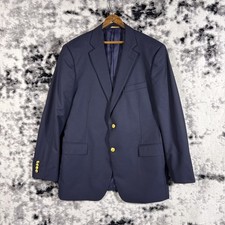 Brooks Brothers 1818 Madison Blazer Loro Piana Gold Buttons Wool Preppy Academia