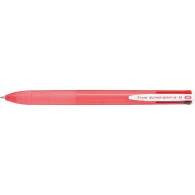 PILOT 4-Farben-Kugelschreiber Super Grip-G4 pink, Schreibfarbe: schwarz,...