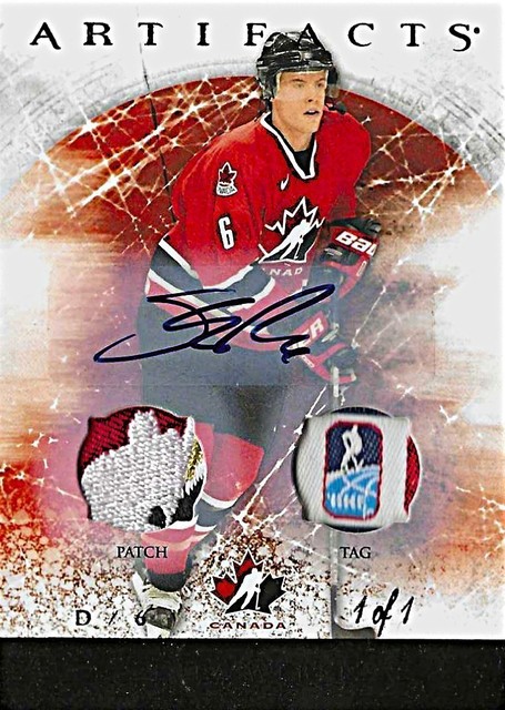 2012-13 Artifacts Black Patch Tag Auto Card of HOFer Shea Weber 1/1 (12-13)!