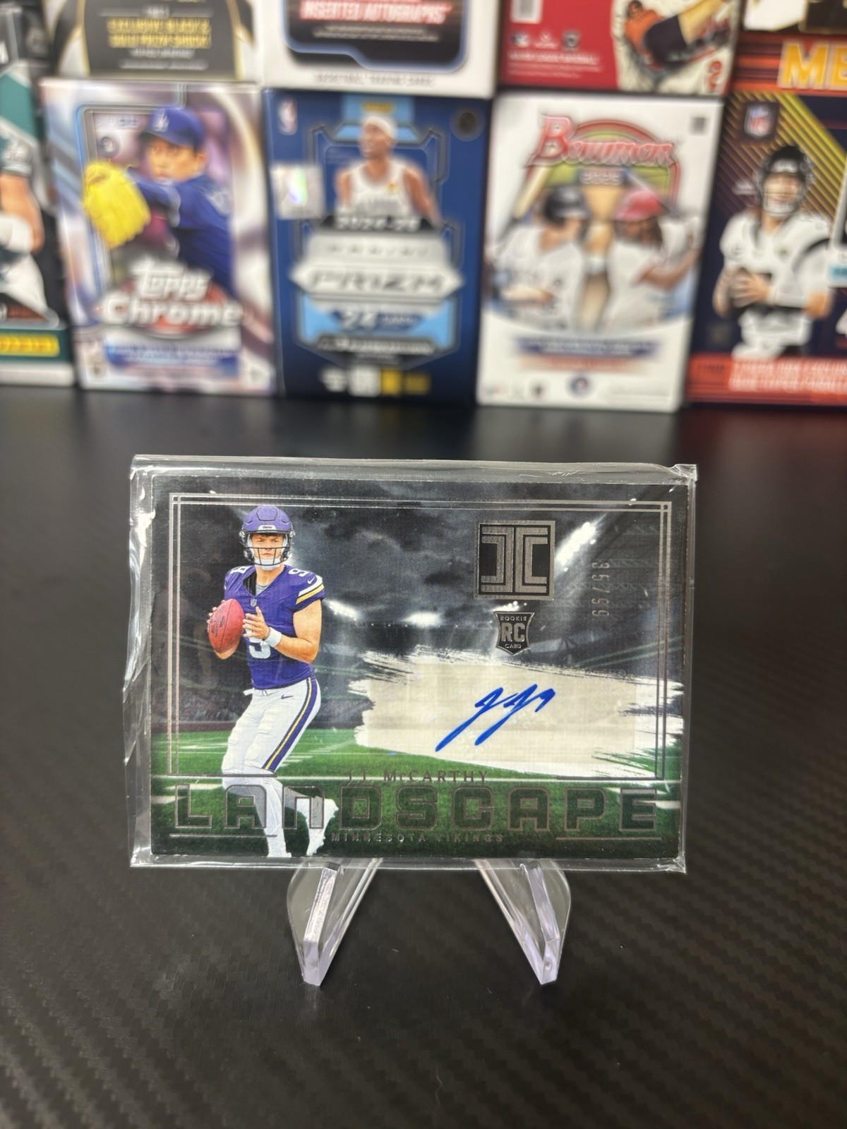 2024 Panini Impeccable - Rookie Landscape J.J. McCarthy #RLA-JJM /99 (AU, RC)