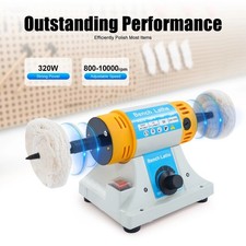 Jewelry Polishing Buffing Machine Mini Bench Grinder gem Polisher Grinding 200W