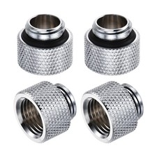 Male to Female Extender Fitting G1/4 x 10mm Water Cooling System Silver 4pcs