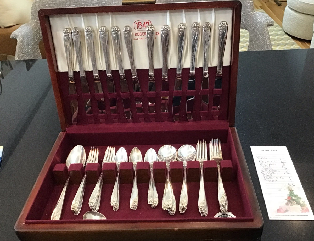 1847 Rogers Bros Set Antique US Silver-Plated Flatware for sale | eBay