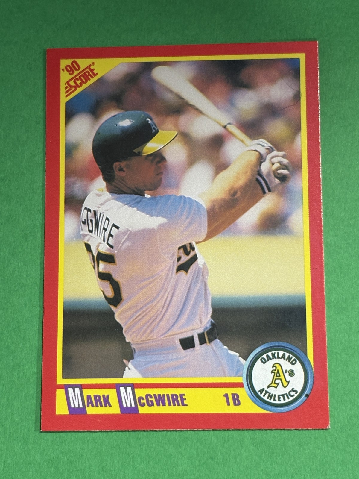 Mark McGwire 1990 Score Oakland Athletics #385 T457