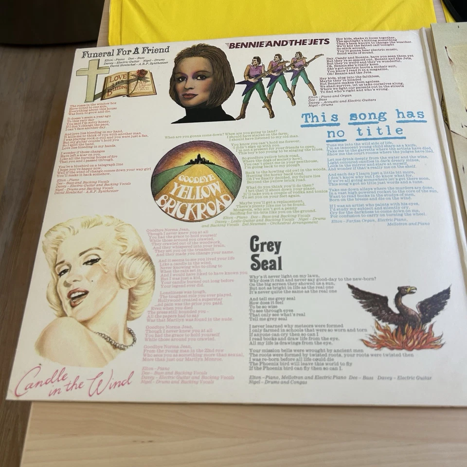 Elton John Goodbye Yellow Brick Road 1973 1st US Press Complete W/Sleeves! Foto 4 de 4