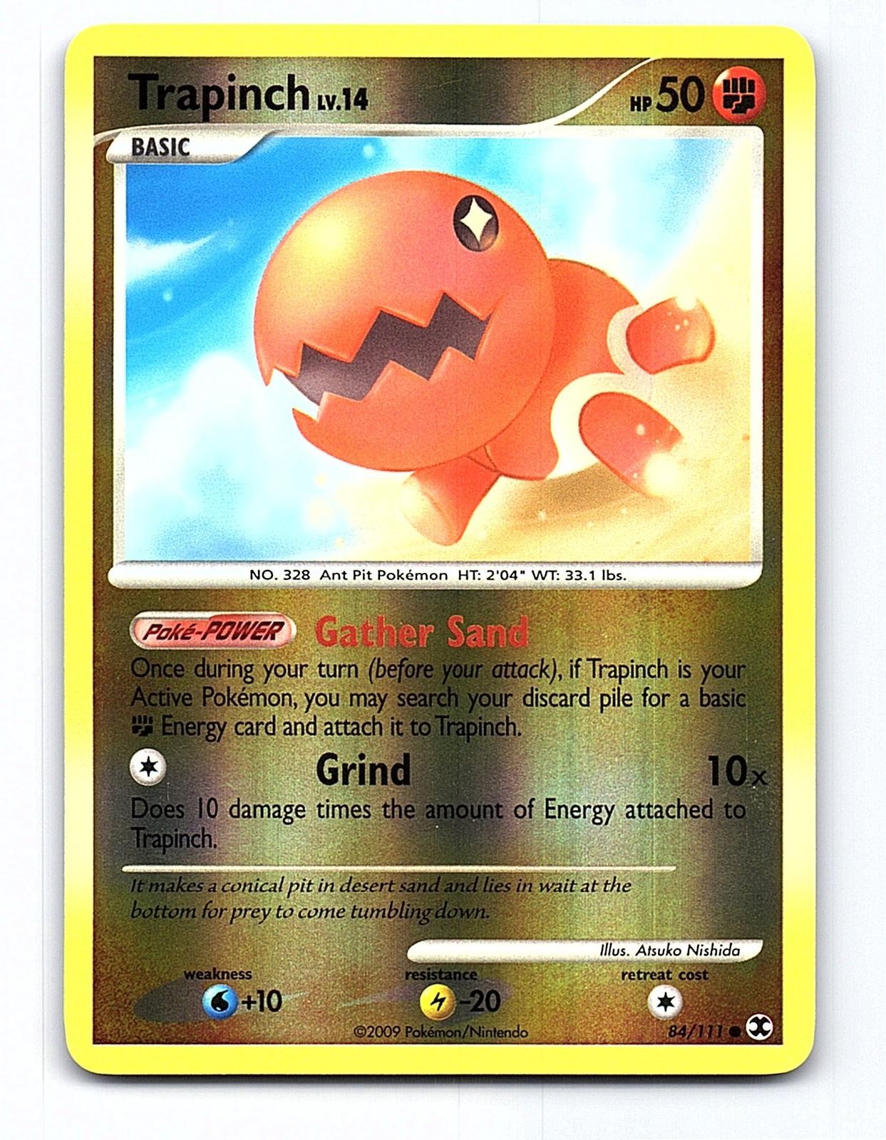 Trapinch 84/111 Common Rising Rivals Pokemon Reverse Holo Near Mint