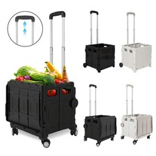 Einkaufstrolley Shopping Klappbar Einkaufswagen Räder Trolley 40/55kg Handwagen