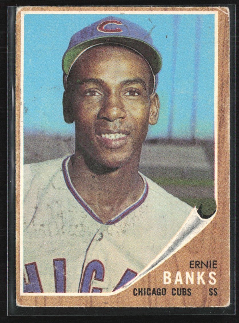 Ernie Banks 1962 Topps D #25 Chicago Cubs