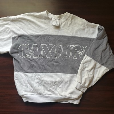 Vintage 90 s Cancun Big Spellout Sweatshirt Women s Size XL