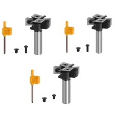Professional 4-Flute Spoilboard Surfacing Router Bits 1/2"/12mm/8mm Insert