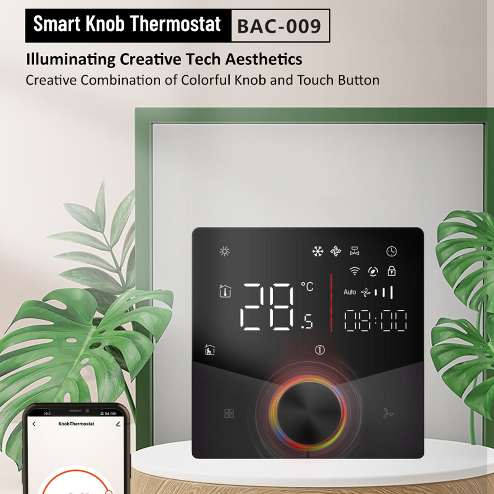 WiFi Air Conditioner Thermostat Energy Saving Control Central AC For Home Office