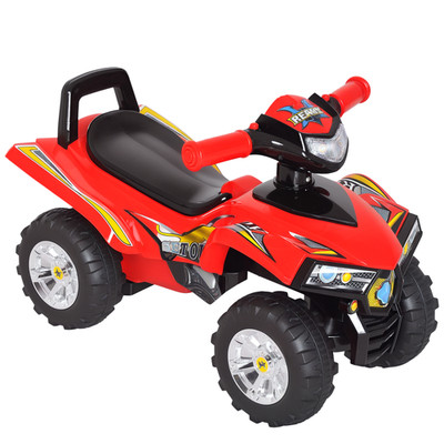 HOMCOM Kinder Ride On Quads Jungen Mädchen LED Lichter Hupe Musik Spielzeug 4 Räder rot