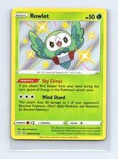 Rowlet SV001/SV122 Shiny Rare Shining Fates Shiny Vault Pokemon Card Holo LP