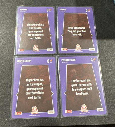 Bo Jackson Battle Arena Alpha Update Play Lot SP Torched Frozen Lineup Flame