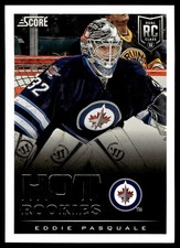 2013-14 Score Hot Rookie Signatures Edward Pasquale Winnipeg Jets #596