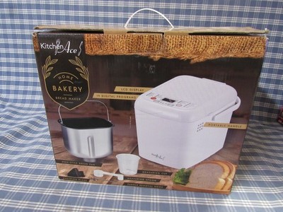 Kitchen Ace Bread Maker LCD Display 19 Programs (New Open Box) FREE SHIPPING.