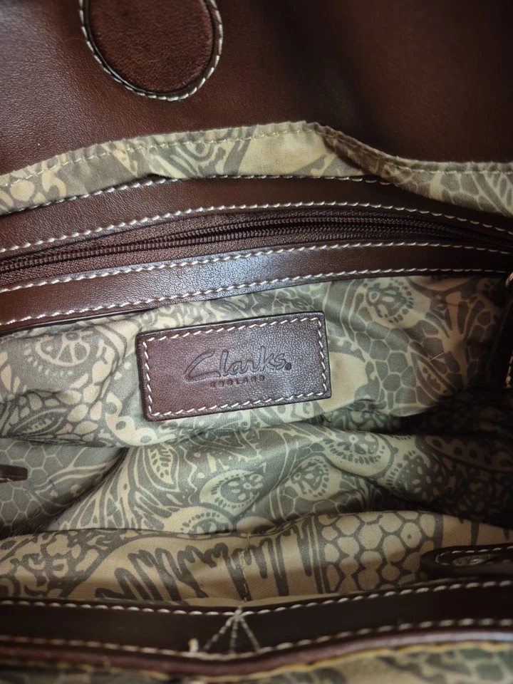Bolsa de mão marrom CLARK's England bolsa de mão - Imagem 4 de 4