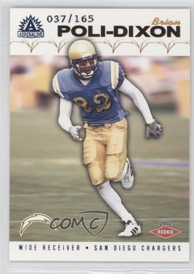 2002 Pacific Adrenaline Blue 37/165 Brian Poli-Dixon #241 1s7