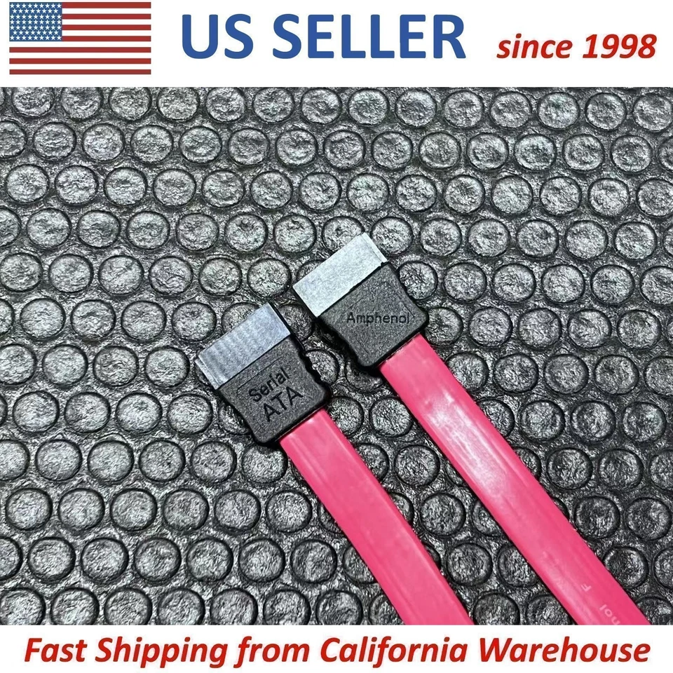 50X SuperMicro OEM CBL-0044L SATA Flat Straight 24" Cable T10 SFF Standard NEW - Image 4 of 4