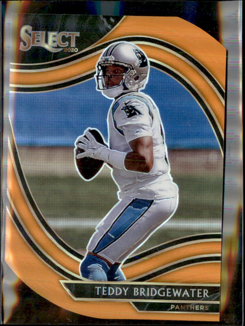 2020 Panini Select Orange Die Cut Teddy Bridgewater Panthers #329 Field Level