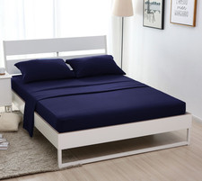 4-Piece Bed Sheet Set 1 Fitted Sheet 1 Flat Sheet 2 Pillowcases Full Size