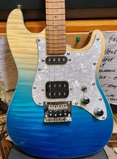 Flight Pathfinder Transparent Blue Yellow Tenor Ukulele