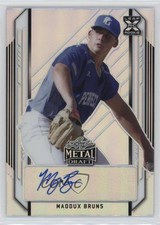 2021 Leaf Metal Draft Maddux Bruns #BA-MB1 Auto 0rd2