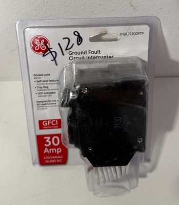 GE 30 Amp Double Pole 120/240 VAC Circuit Breaker - THQL2130GFTP