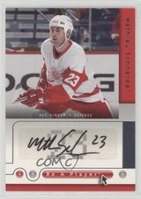 2005-06 Upper Deck Be a Player SP Signatures Mathieu Schneider #DT Auto av1