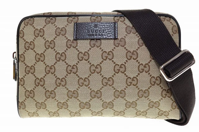 Sac bandoulière Gucci GG toile taille carrée 449174 cuir motif GG total Pa