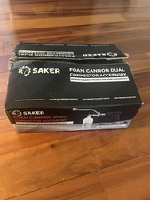 Saker Foam Cannon Dual Connector Accessory Pressure Washer Gun 5 Tips *Torn Box*
