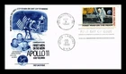 Dr Jim Stamps 10c Air Mail First Man On Moon First Day Cover Fleetwood Cachet