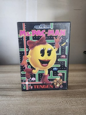 Ms. Pac-Man (Sega Genesis, 1991) Complete In Box CIB *Tested & Working*
