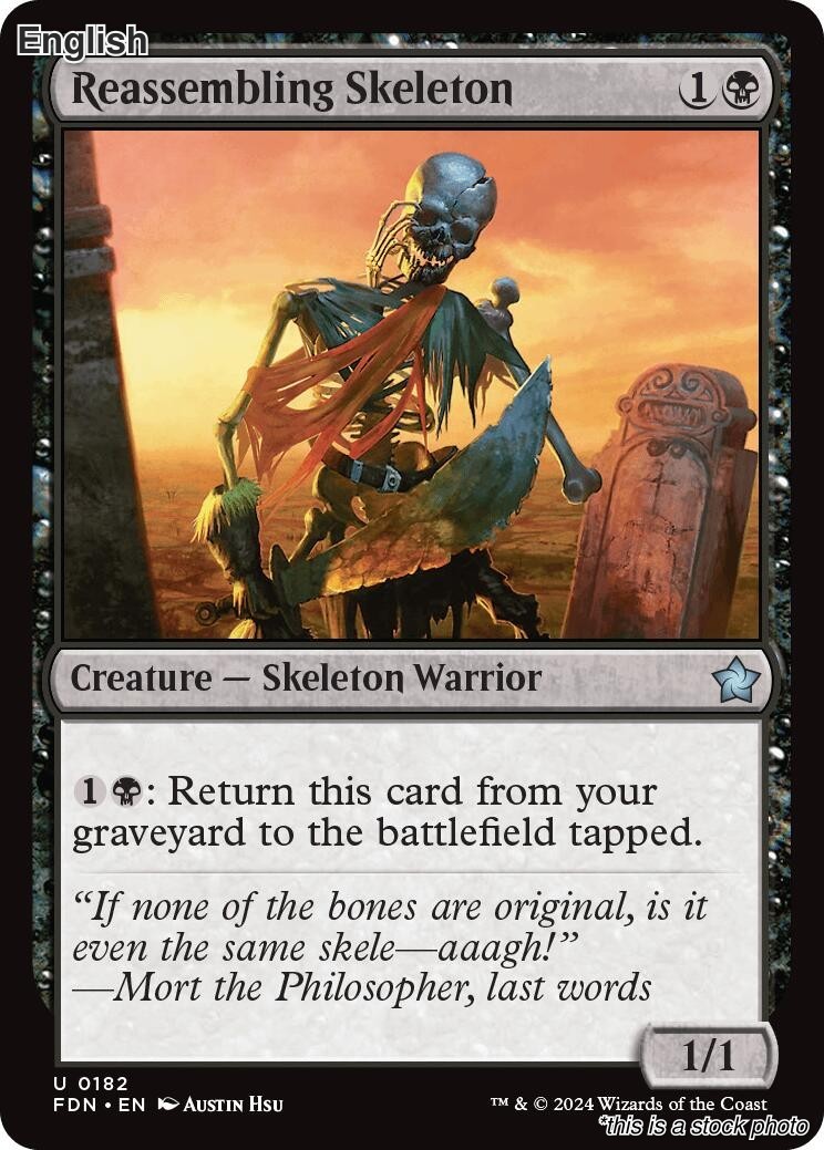 Magic Reassembling Skeleton 182 Uncommon Foundations NM