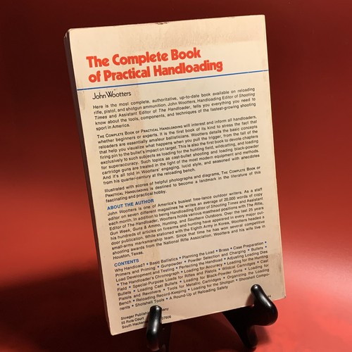 The Complete Book Of Practical Handloading John Wootters Vintage 1976 Stoeger - Picture 2 of 7