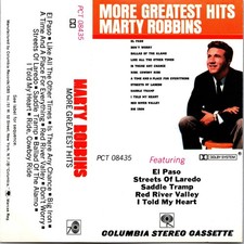 Marty Robbins More Greatest Hits Country Music Audio Cassette Tape
