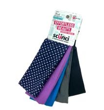 Scunci Effortless Beauty Everyday Fashion 5 pcs Headwraps NEW