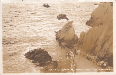 OLD POST CARD carte postale ancienne MEXIQUE MEXICO ACAPULCO la quebrada