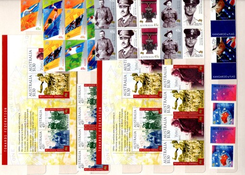 Stamp ALBUM, 25 pages of all MINT and UNCANCELLED 1990S AUSTRALIAN STAMPS*